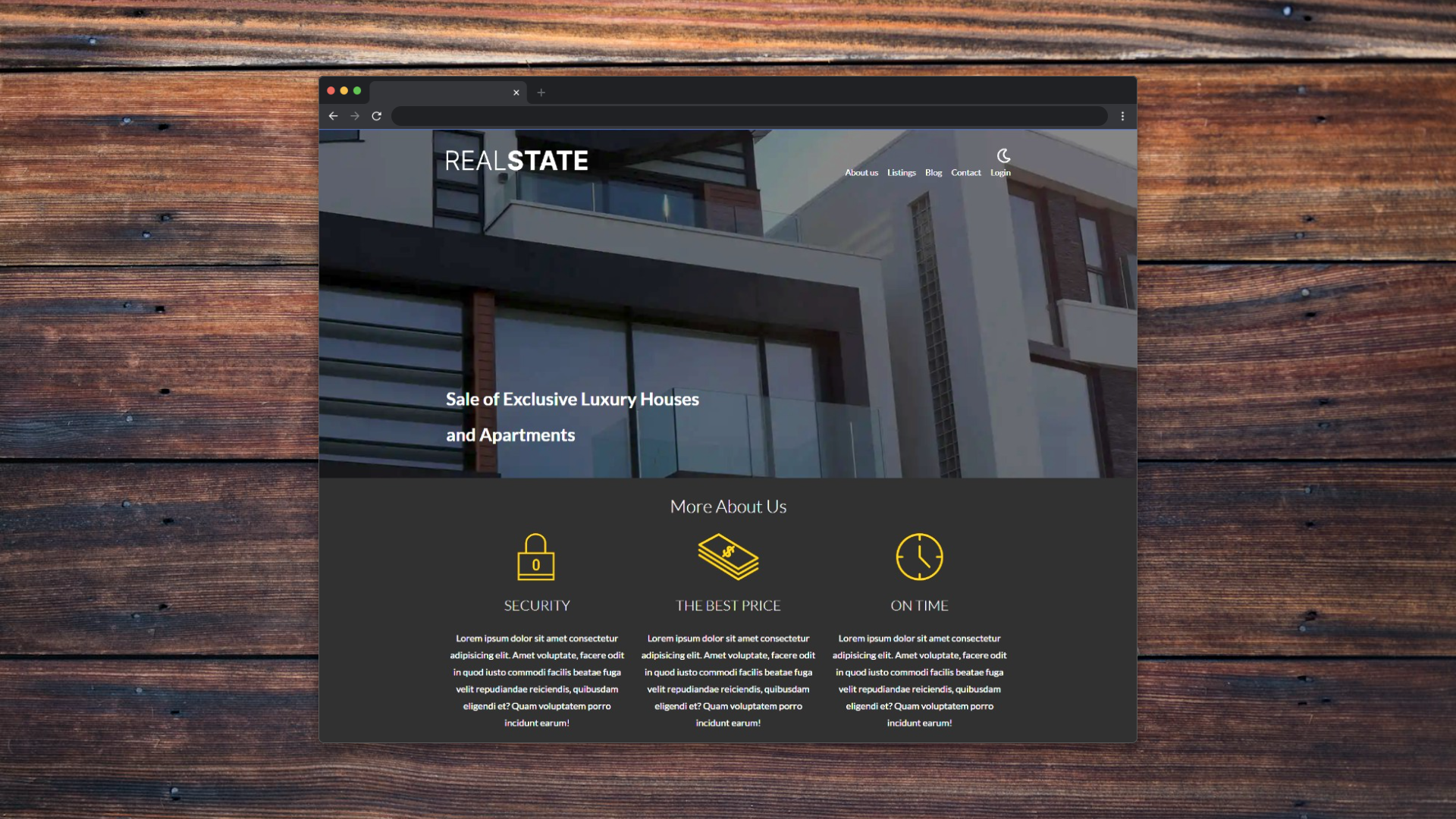 Screenshot of the project Real State – Property Management Platform